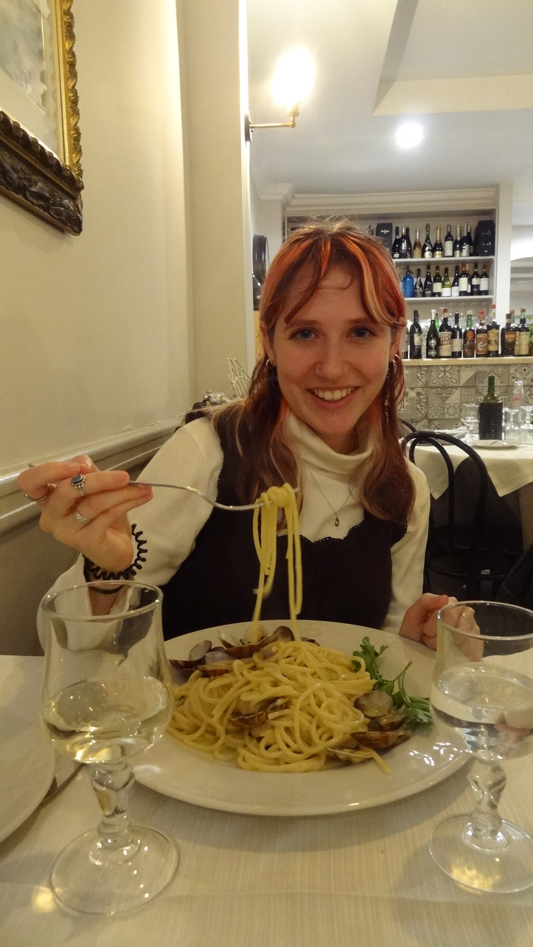 Me Eating Spaghetti con Frutti Di Mare in Italy (Dairy-Free, Egg-Free)