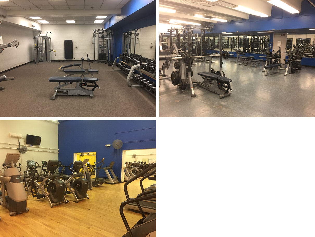  A peek at the CCRB weight and cardio rooms. 
