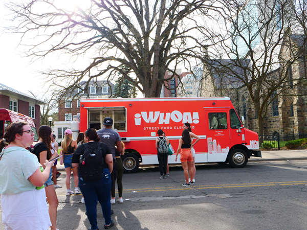 A food truck at the SpringFest day festiva