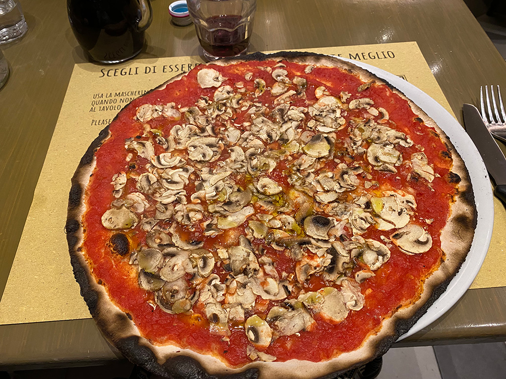 Pizza with Mushrooms from Italy (Dairy-Free, Egg-Free, Nut-Free)