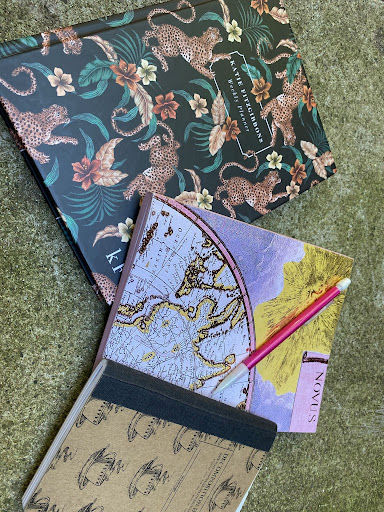 weekly planner and notebooks