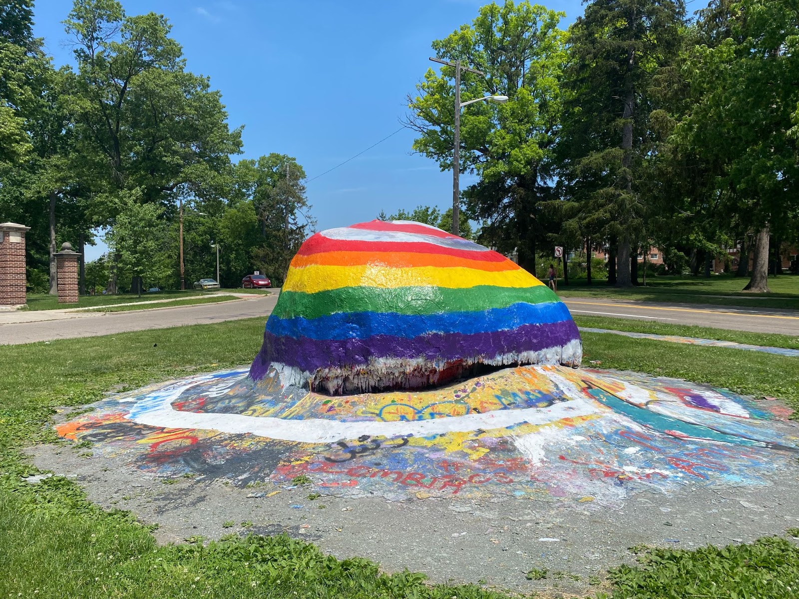 The Rock located on the corner of Hill and Washtenaw.