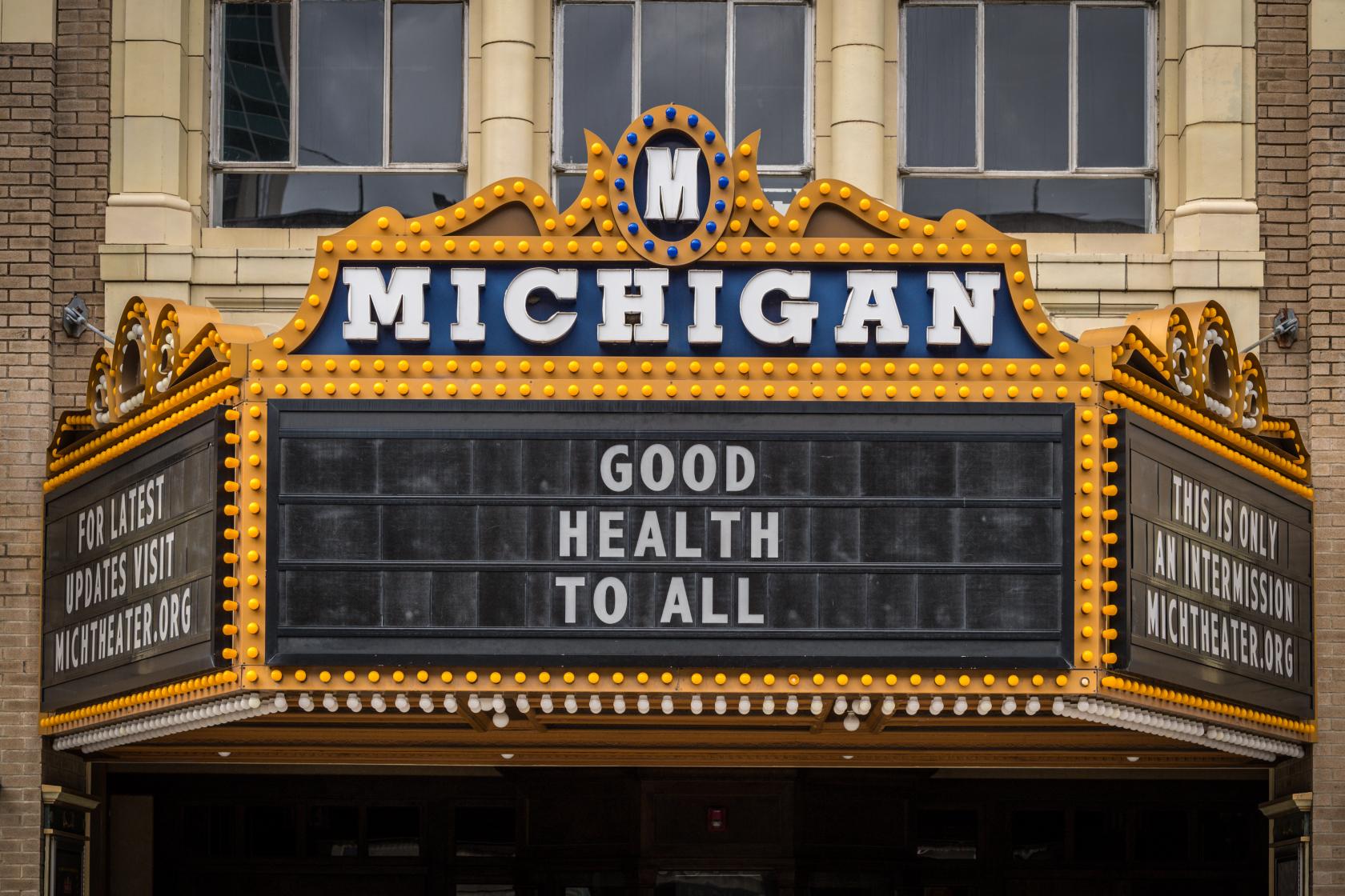 Michigan Theater sign