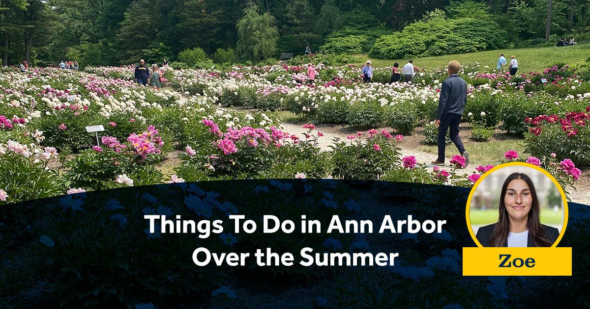 Things To Do in Ann Arbor Over the Summer