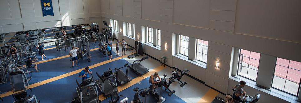 Students working out at the Intramural Sports Building