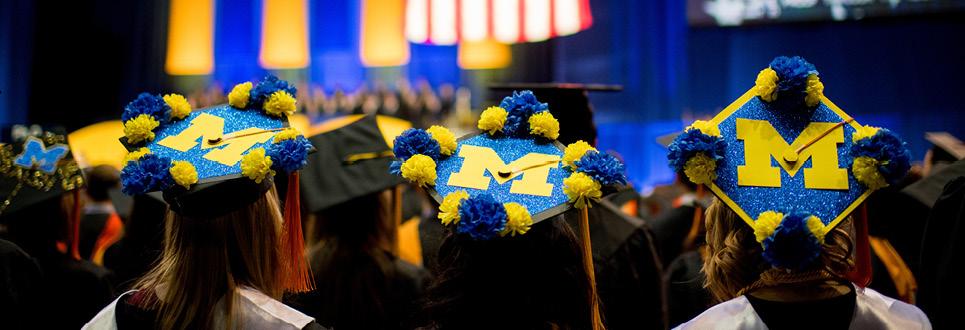 Decorated graduation caps