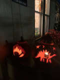 carved halloween pumpkins